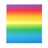 Hintergrund mit Regenbogen farbig Notizblock (Vorderseite)