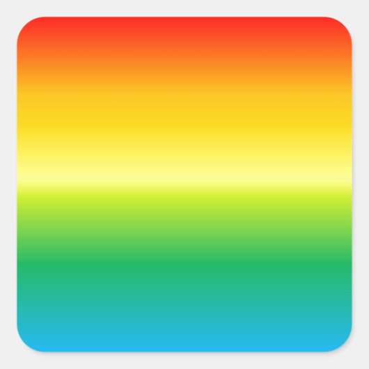 Hintergrund mit Regenbogen farbig Quadratischer Aufkleber (Vorderseite)