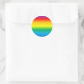 Hintergrund mit Regenbogen farbig Runder Aufkleber (Tasche)