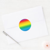 Hintergrund mit Regenbogen farbig Runder Aufkleber (Umschlag)