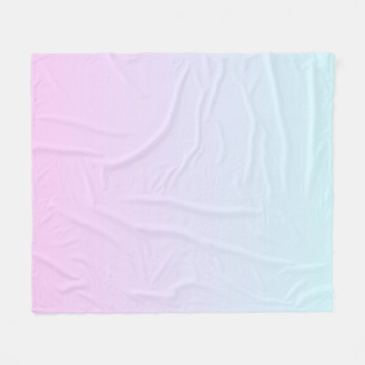 Hintergrund mit rosa und blauen Pastellfarben Fleecedecke (Vorderseite (Horizontal))