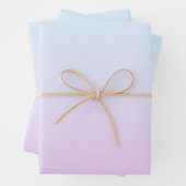 Hintergrund mit rosa und blauen Pastellfarben Geschenkpapier Set (Beispiel)