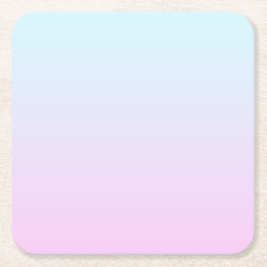 Hintergrund mit rosa und blauen Pastellfarben Rechteckiger Pappuntersetzer (Vorderseite)
