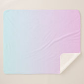 Hintergrund mit rosa und blauen Pastellfarben Sherpadecke (Vorderseite (Horizontal))