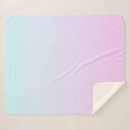 Hintergrund mit rosa und blauen Pastellfarben Sherpadecke (Vorderseite (Horizontal))