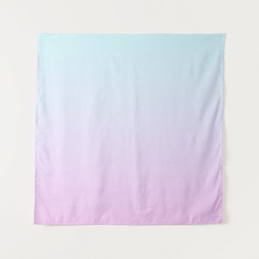 Hintergrund mit rosa und blauen Pastellfarben Wandteppich (Vorderseite)