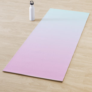 Hintergrund mit rosa und blauen Pastellfarben Yogamatte