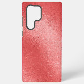 Hintergrund mit roter irisierender Textur Samsung Galaxy Hülle (Rückseite)