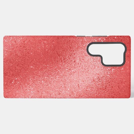 Hintergrund mit roter irisierender Textur Samsung Galaxy Hülle (Rückseite (Horizontal))