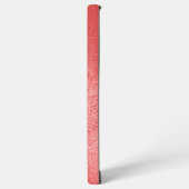 Hintergrund mit roter irisierender Textur Samsung Galaxy Hülle (Linke Seite)