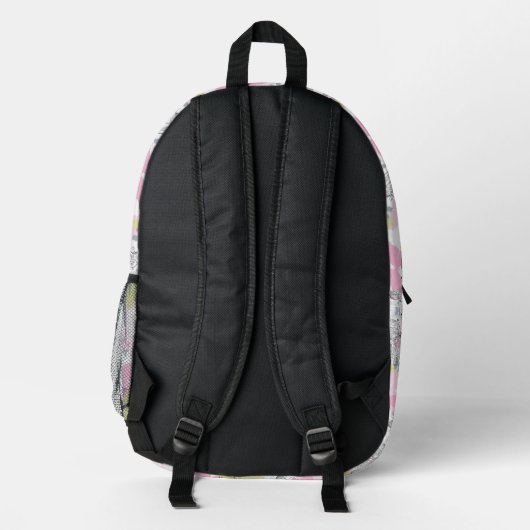 Hintergrund mit Schmetterling Bedruckter Rucksack (Rückseite)