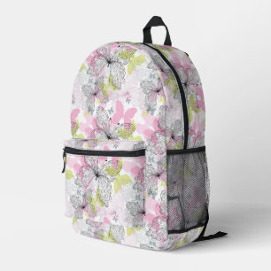 Hintergrund mit Schmetterling Bedruckter Rucksack