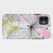 Hintergrund mit Schmetterling Case-Mate iPhone Hülle (Rückseite (Horizontal))