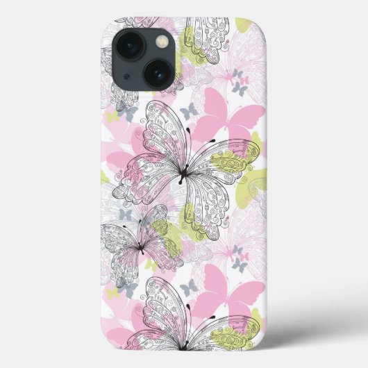 Hintergrund mit Schmetterling Case-Mate iPhone Hülle (Rückseite)
