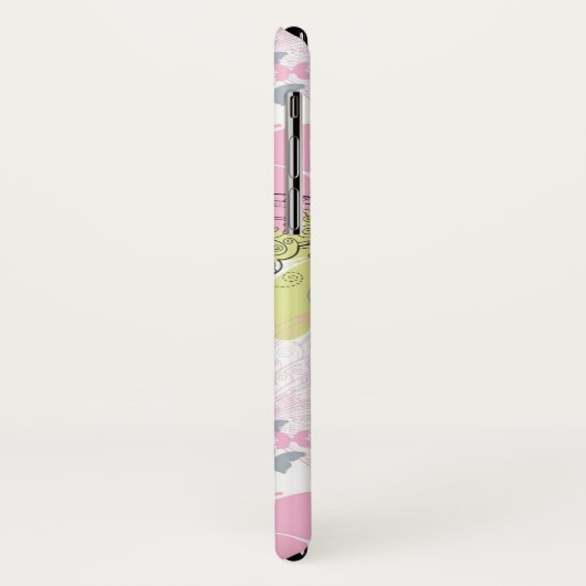 Hintergrund mit Schmetterling Case-Mate iPhone Hülle (Hinten/Links)