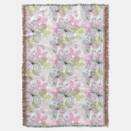 Hintergrund mit Schmetterling Decke (Vorderseite Vertikal)