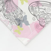Hintergrund mit Schmetterling Fleecedecke (Ecke)