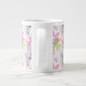 Hintergrund mit Schmetterling Jumbo-Tasse (Rückseite)