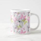 Hintergrund mit Schmetterling Jumbo-Tasse (Rechts)