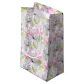 Hintergrund mit Schmetterling Kleine Geschenktüte (Vorderseite Schrägansicht)