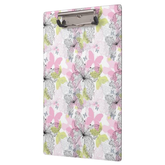 Hintergrund mit Schmetterling Klemmbrett (Links)