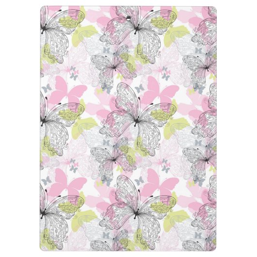 Hintergrund mit Schmetterling Klemmbrett (Rückseite)