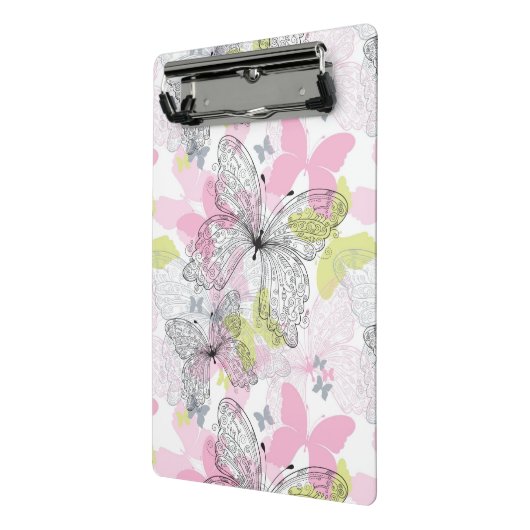 Hintergrund mit Schmetterling Mini Klemmbrett (Gewinkelt2)