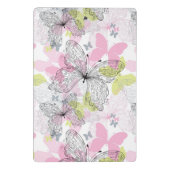 Hintergrund mit Schmetterling Mini Klemmbrett (Rückseite)