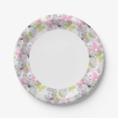 Hintergrund mit Schmetterling Pappteller (Vorderseite)