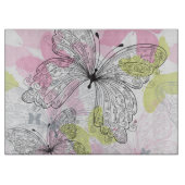 Hintergrund mit Schmetterling Schneidebrett (Vorderseite)