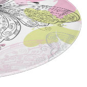 Hintergrund mit Schmetterling Schneidebrett (Ecke)