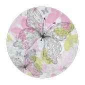Hintergrund mit Schmetterling Schneidebrett (Vorderseite)