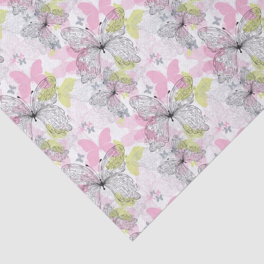 Hintergrund mit Schmetterling Seidenpapier (Ausschnitt)