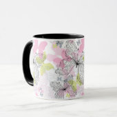 Hintergrund mit Schmetterling Tasse (Vorderseite Links)