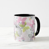 Hintergrund mit Schmetterling Tasse (VorderseiteRechts)