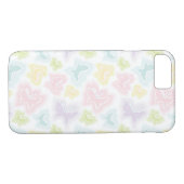 Hintergrund mit Schmetterlingen im Aquarell Case-Mate iPhone Hülle (Rückseite (Horizontal))