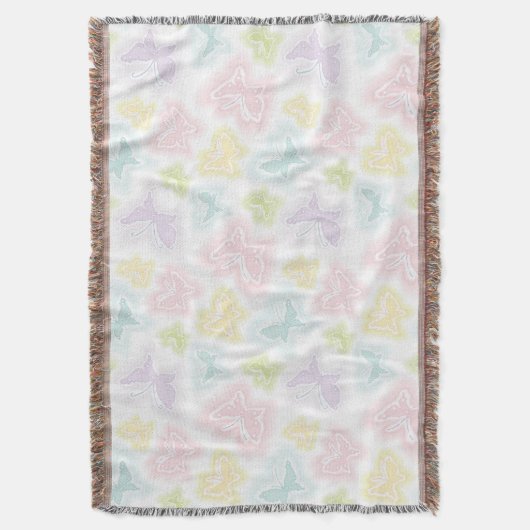 Hintergrund mit Schmetterlingen im Aquarell Decke (Vorderseite Vertikal)