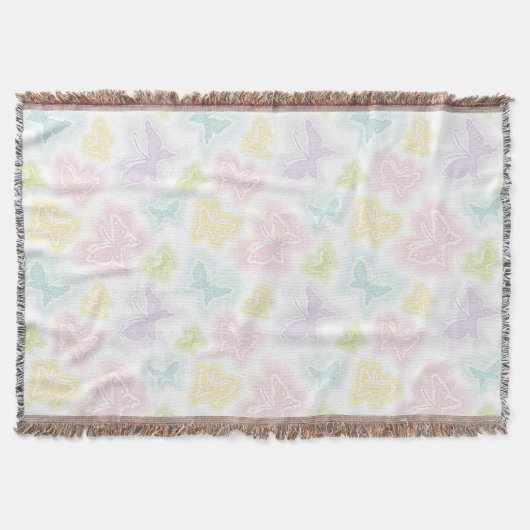 Hintergrund mit Schmetterlingen im Aquarell Decke (Vorderseite)