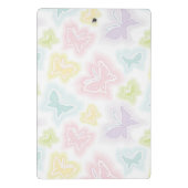 Hintergrund mit Schmetterlingen im Aquarell Mini Klemmbrett (Rückseite)