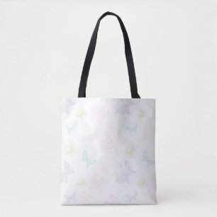 Hintergrund mit Schmetterlingen im Aquarell Tasche