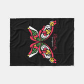 Hintergrund mit schönem Schmetterling. Tätowierung Fleecedecke (Vorderseite (Horizontal))