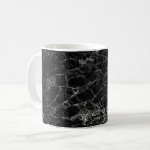 Hintergrund mit schwarzer Textur Kaffeetasse (Vorderseite Links)