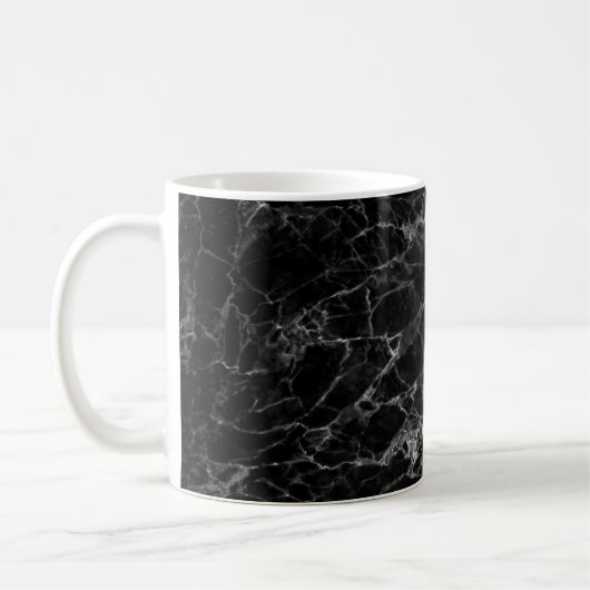 Hintergrund mit schwarzer Textur Kaffeetasse (Links)