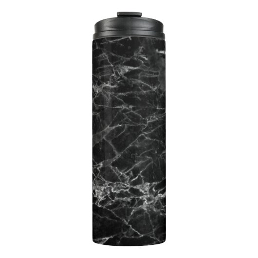 Hintergrund mit schwarzer Textur Thermosbecher (Vorderseite)