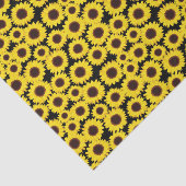 Hintergrund mit Sonnenblumen Seidenpapier (Ausschnitt)