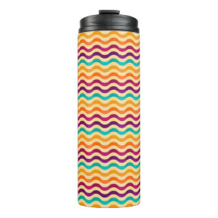 Hintergrund mit Streifen im Retro-Stil 2 Thermosbecher