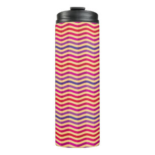 Hintergrund mit Streifen im Retro-Stil 3 Thermosbecher