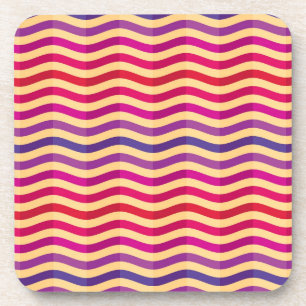 Hintergrund mit Streifen im Retro-Stil 3 Untersetzer