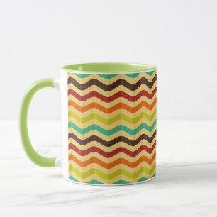 Hintergrund mit Streifen im Retro-Stil 4 Tasse