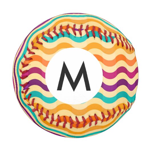 Hintergrund mit Streifen in Retro 2 Baseball (Vorderseite Links)